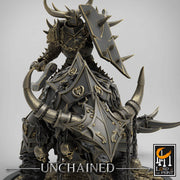 Chaos Knight on Armored Muscular Beast, Oathbreaker Paladin |  Dungeons and Dragons 5e  | 28mm,32mm,54mm,75mm Scale | Pathfinder | - Only-Games