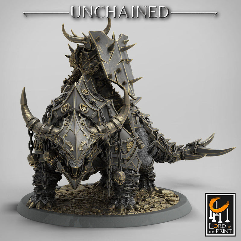 Chaos Knight on Armored Muscular Beast, Oathbreaker Paladin |  Dungeons and Dragons 5e  | 28mm,32mm,54mm,75mm Scale | Pathfinder | - Only-Games