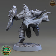 Oath of Vengeance Paladin, Fighter | 28mm, 32mm, 54mm, 75mm Scales | 100mm Tall | Dungeons and Dragons | Pathfinder | Daybreak Miniatures - Only-Games