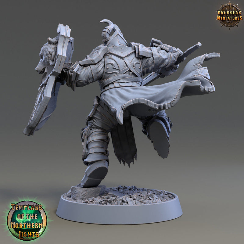 Oath of Vengeance Paladin, Fighter | 28mm, 32mm, 54mm, 75mm Scales | 100mm Tall | Dungeons and Dragons | Pathfinder | Daybreak Miniatures - Only-Games