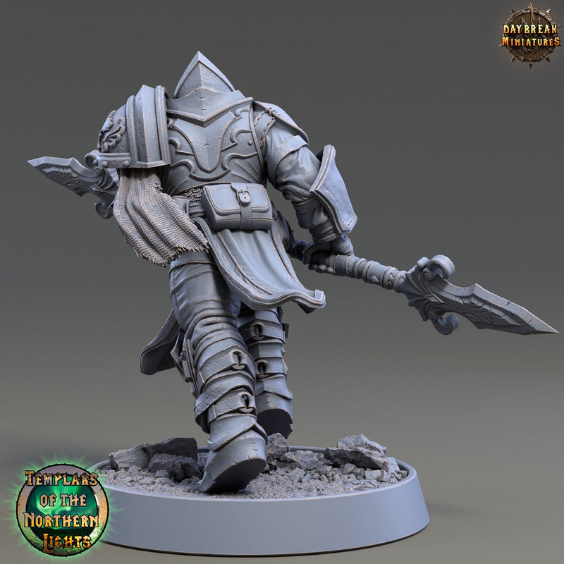 Oath of Devotion Paladin, Fighter | 28mm, 32mm, 54mm, 75mm Scales | 100mm Tall | Dungeons and Dragons | Pathfinder | Daybreak Miniatures - Only-Games