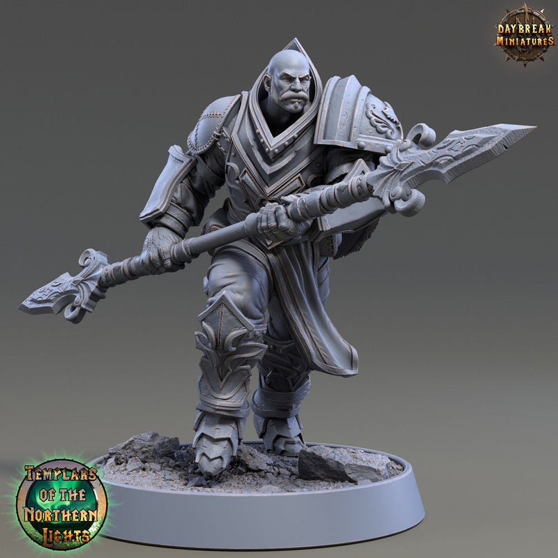 Oath of Devotion Paladin, Fighter | 28mm, 32mm, 54mm, 75mm Scales | 100mm Tall | Dungeons and Dragons | Pathfinder | Daybreak Miniatures - Only-Games