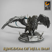 High Elf Female Queen Paladin Mounted on Winged Feline, Moon Elf,  Eladrin  | 28mm, 32mm,54mm Scales | Dungeons and Dragons | Pathfinder | - Only-Games