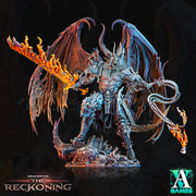 Galactic Demon Devil Lord Amaros Pit Fiend | 140mm, 112mm, 64mm Tall | 3d printed | Dungeons and Dragons | Archvillain Games Sci-Fi - Only-Games