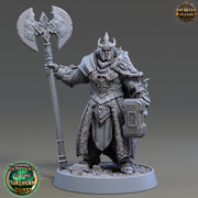 Oath of  Conquest Paladin, Cleric Unpainted Miniature | 28mm, 32mm, 54mm 75mm Scales | Dungeons and Dragons Pathfinder | Daybreak Miniatures - Only-Games