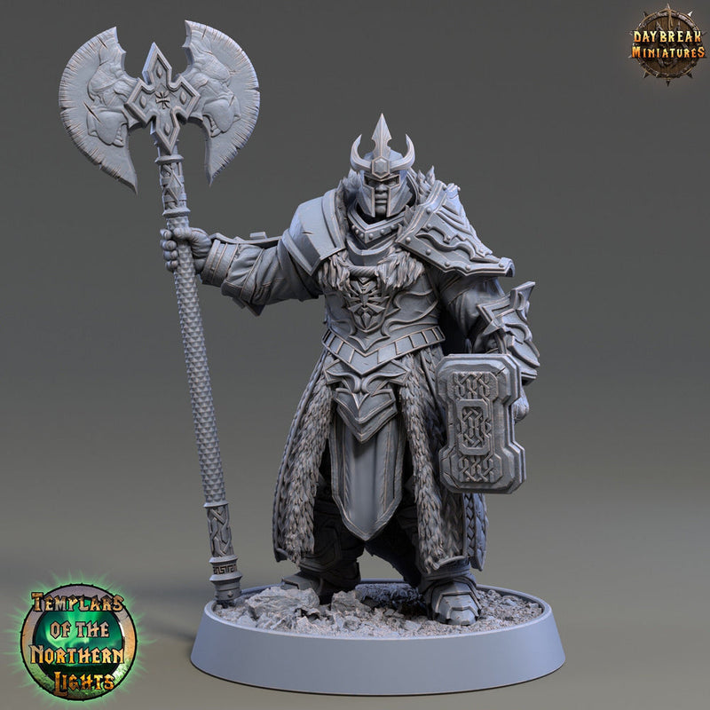 Oath of  Conquest Paladin, Cleric Unpainted Miniature | 28mm, 32mm, 54mm 75mm Scales | Dungeons and Dragons Pathfinder | Daybreak Miniatures - Only-Games