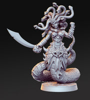 Medusa sexy monstrosity Miniature DnD 5e 3d printed model | 28mm,32mm, 75mm Scale | Unpainted resin Figurine mini D&D - Only-Games