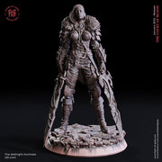 Female Fighter, Ranger, Blood Hunter | 28mm, 32mm,75mm Scales | 100mmTall | Player Character Mini-D&D 5e Pathfinder Figurine | Flesh of Gods - Only-Games