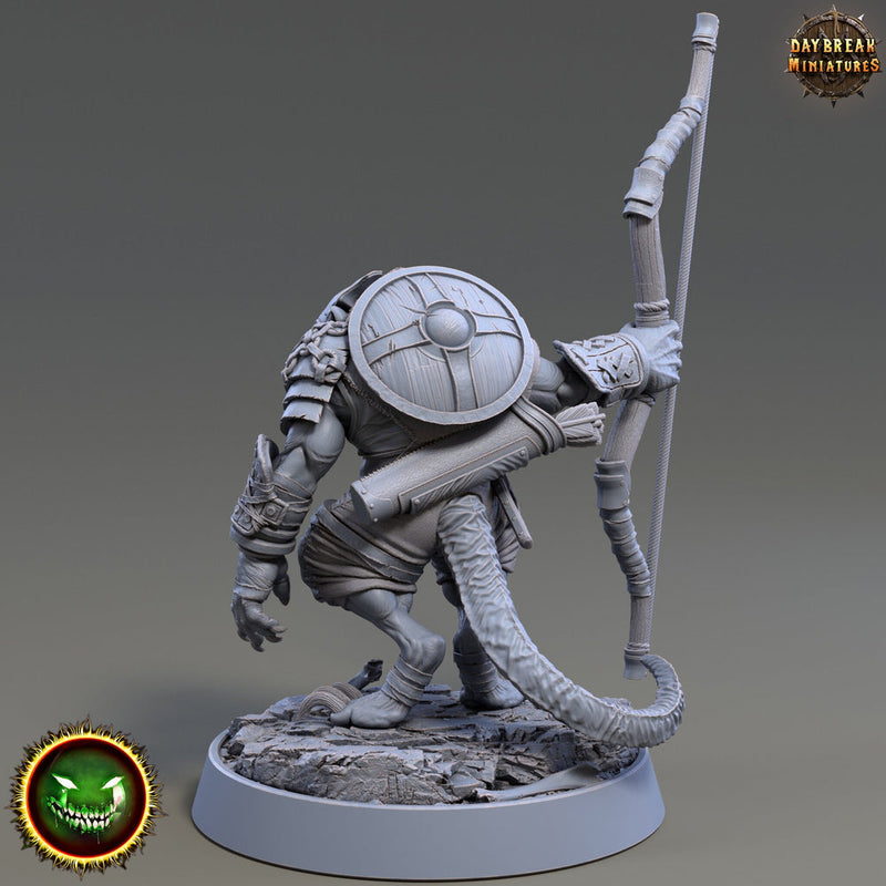 Wererat Archer , Ratfolk, Ratman |Resin| Dungeons and Dragons 5e | 28mm,32mm,54m,75mm Scales | Pathfinder D&D | Daybreak Miniatures - Only-Games