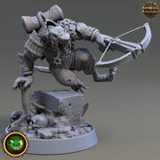 Wererat Crossbow Expert, Ratfolk, Ratman |Resin| Dungeons and Dragons 5e | 28mm,32mm,54m,75mm Scales | Pathfinder D&D | Daybreak Miniatures - Only-Games