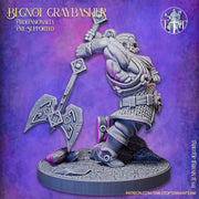 Dwarf Fighter Paladin Great Axe | Dungeons and Dragons Resin Figure Miniature | 28mm,32mm,75mm Scales | Pathfinder Mini for Painting | - Only-Games