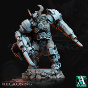 Armari Headhunters - Chaos Lord | Sci-Fi Miniature SpellJammer| 28mm,32mm Scales | 54mm, 75mm TALL | Resin Mini Unpainted |Archvillain Games - Only-Games