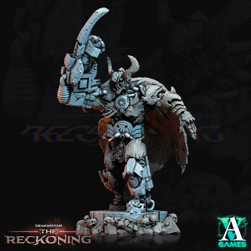 Armari Headhunters - Chaos Lord | Sci-Fi Miniature SpellJammer| 28mm,32mm Scales | 54mm, 75mm TALL | Resin Mini Unpainted |Archvillain Games - Only-Games