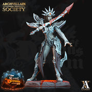 Female Sorcerer Hexblade Warlock Cleric Necromancer |28mm,32mm,75mm Scales, 100mmTall| Dungeons and Dragons | Pathfinder | Battle Wizard - Only-Games