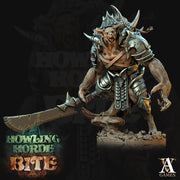 Gnoll Brute with Sword | Resin Miniature | Dungeons and Dragons | 28mm,32mm,75mm Scales | Pathfinder hyena humanoid | D&D 5e | Archvillain - Only-Games