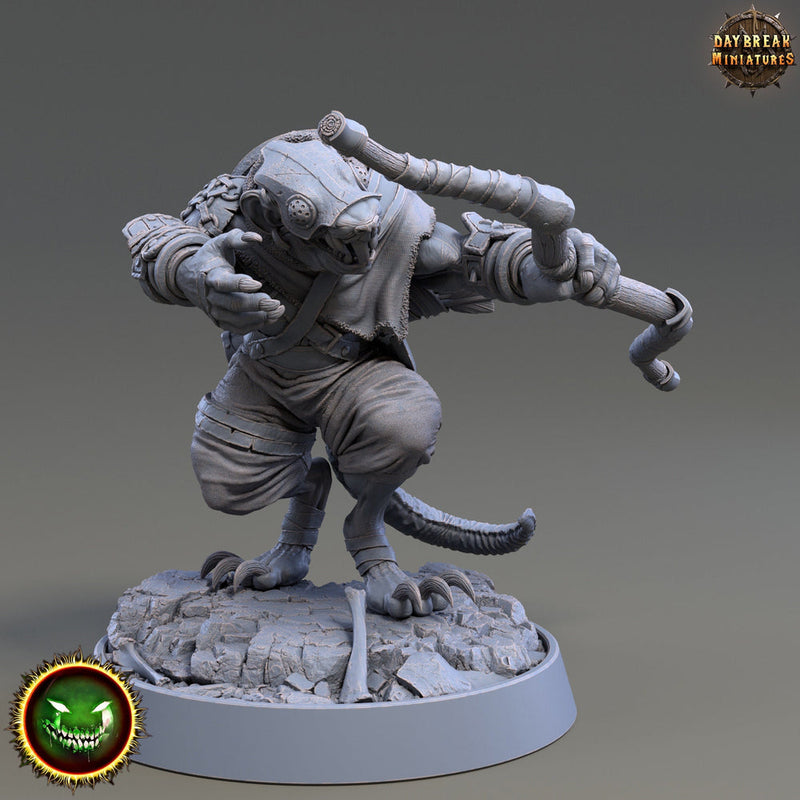 Wererat Archer, Ratfolk, Ratman | Resin | Dungeons and Dragons 5e | 28mm,32mm,54m,75mm Scales | Pathfinder D&D | Daybreak Miniatures - Only-Games