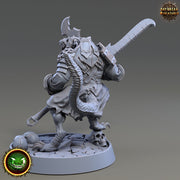 Wererat 2handed Weapon, Ratfolk, Ratman |Resin| Dungeons and Dragons 5e | 28mm,32mm,54m,75mm Scales | Pathfinder D&D | Daybreak Miniatures - Only-Games