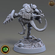 Wererat Sword and Shield, Ratfolk, Ratman |Resin| Dungeons and Dragons 5e | 28mm,32mm,54m,75mm Scales | Pathfinder D&D | Daybreak Miniatures - Only-Games