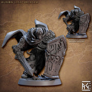 Warforged Paladin, Fighter , Cleric PC NPC Sword or Mace  | 28mm, 32mm, 75mm Scale Resin | Dungeons and Dragons | Auron | Artisan Guild - Only-Games