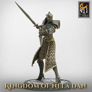 High Elf Helm Ranger Fighter Sword Dagger, Moon Elf,  Eladrin Unpainted  | 28mm, 32mm,54mm,75mm Scales | Dungeons and Dragons | Pathfinder | - Only-Games