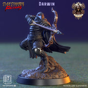 Kenku, Raven Folk Aarakocra  Fighter Ranger Paladin Cleric| 28mm, 32mm,54mm,75mm Scale Resin Miniature | Dungeons and Dragons | Clay Cyanide - Only-Games