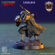 Kenku, Raven Folk Aarakocra  Fighter Ranger Paladin Cleric| 28mm, 32mm,54mm,75mm Scale Resin Miniature | Dungeons and Dragons | Clay Cyanide - Only-Games