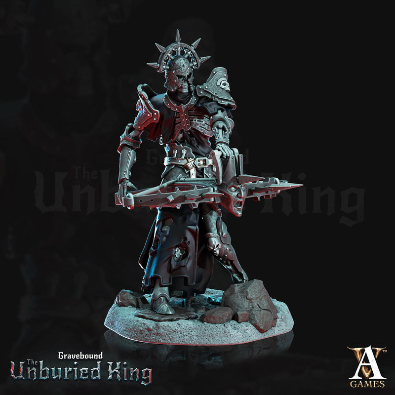 Undead Knight, Death Knight, Crossbow Paladin | 28mm, 32mm, 54mm ,75mm Scale |Dungeons and Dragons Miniatures |Pathfinder| Archvillain games - Only-Games