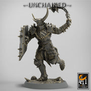 Fighter Flail, Light Soldier, Oathbreaker Paladin,  Unpainted Miniature | 28mm, 32mm,54mm,75mm Scales | Dungeons and Dragons | Pathfinder | - Only-Games
