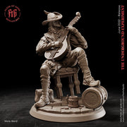 Bard Rogue PC NPC | 28mm, 32mm, 75mm Scale Resin Miniature | Dungeons and Dragons | Flesh of Gods - Only-Games