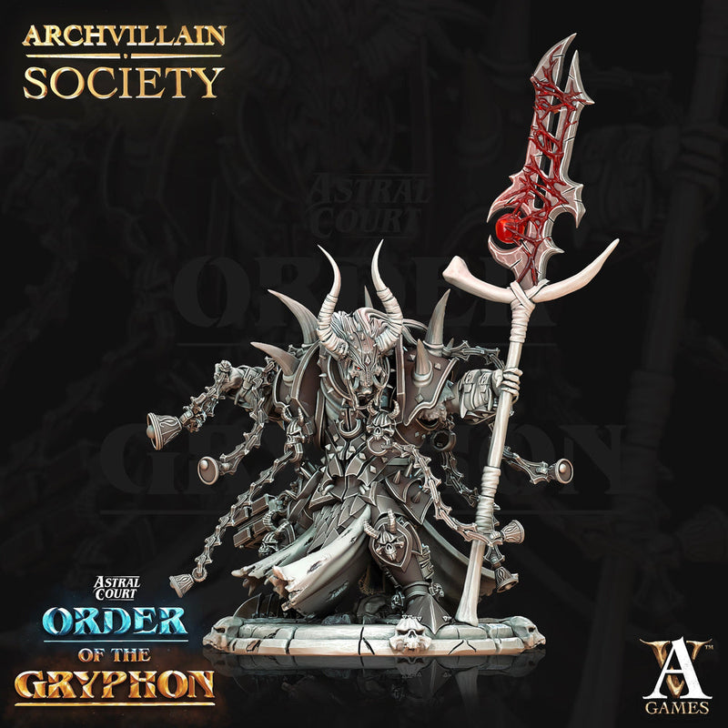 Fiend Warlock,   Chaos Sorcerer | 28mm, 32mm, 75mm Scales | Dungeons and Dragons | Pathfinder | Battle Wizard | Archvillain Games - Only-Games