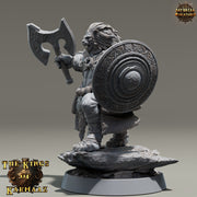 Leonin LionFolk Fighter Barbarian | 28mm, 32mm, 54mm, 75mm Scales,100mm Tall | Dungeons and Dragons D&D 5e | Pathfinder| Daybreak Miniatures - Only-Games