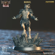 Satyr Barbarian, Tiefling Barbarian Gaueko | 28mm, 32mm,54mm,75mm, 100mm Scales | Resin Miniature | Dungeons and Dragons | Pathfinder | - Only-Games