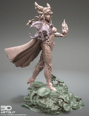 Tiefling Pinup Female Dragon Familiar Sorcerer Warlock PC or NPC | 28mm, 32mm, 50mm,75mm,100mm | Dungeons and Dragons | Pathfinder |3DArtGuy - Only-Games