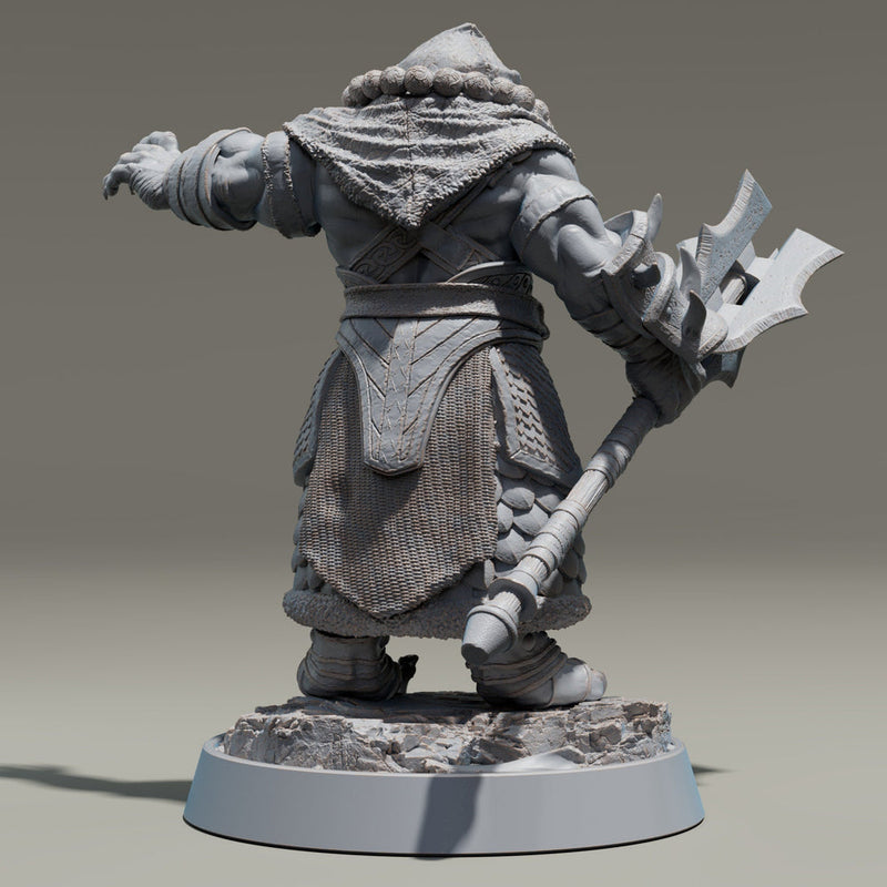 Leonin LionFolk Cleric Paladin | 28mm, 32mm, 54mm, 75mm Scales,100mm Tall | Dungeons and Dragons D&D 5e | Pathfinder| Daybreak Miniatures - Only-Games