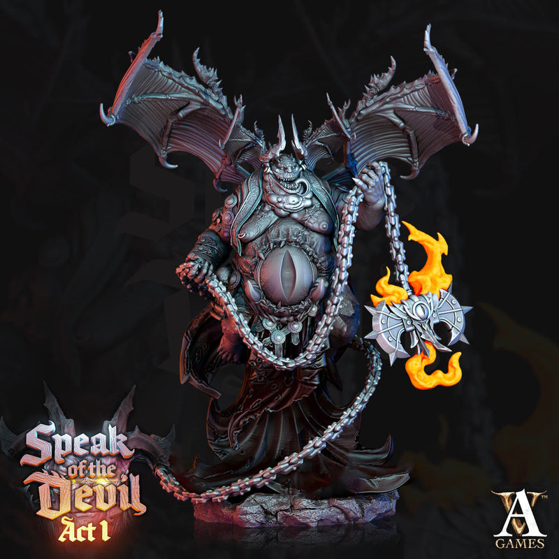Pit Fiend Devil | Descent Into Avernus  | 120mm tall | 28/32mm scale |  Dungeons and Dragons | - Only-Games