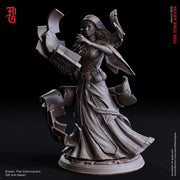 Female Wizard, Warlock, Sorcerer PC NPC | 5 Sizes /Scale Resin Miniature | Dungeons and Dragons - Only-Games
