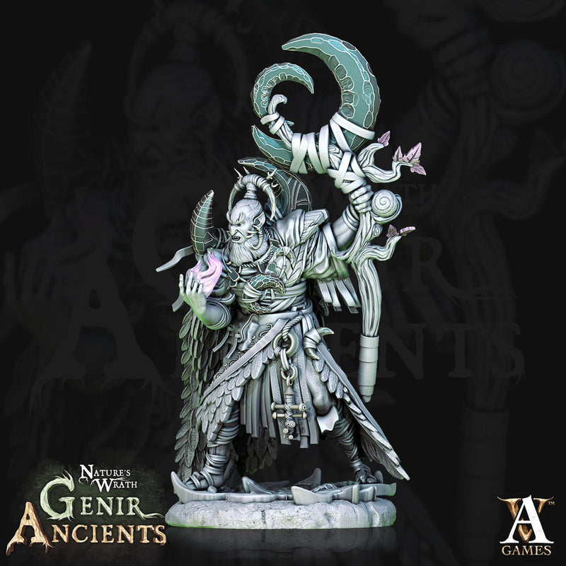 Half Elf Druid Circle of the Moon Resin Miniature | 28mm, 32mm, 75mm Scales | Dungeons and Dragons | Pathfinder | Archvillain Games - Only-Games