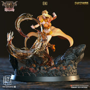 Female Human Druid Circle of Wildfire, Sorcerer | 28mm, 32mm, 54mm, 75mm,100mm Scale Resin Miniature | Dungeons and Dragons | Pathfinder | - Only-Games