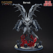 Marrock Demon Fallen | 28mm,32 mm Scales| 75mm, 100mm Bases |  Resin Miniature | Dungeons and Dragons | Pathfinder | D&D 5e | Clay Cyanide - Only-Games