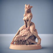 Lusty Dragonborn Draconian Maid | 28mm, 32mm, 54mm, 75mm Scale Resin Miniature | Dungeons and Dragons D&D 5e | Pathfinder | Artisan Guild - Only-Games