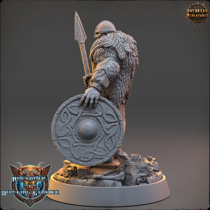 Viking Human Ranger Fighter PC NPC | 28mm, 32mm, 54mm, 75mm Scales 100mm Tall | Dungeons and Dragons | Pathfinder | Daybreak Miniatures - Only-Games