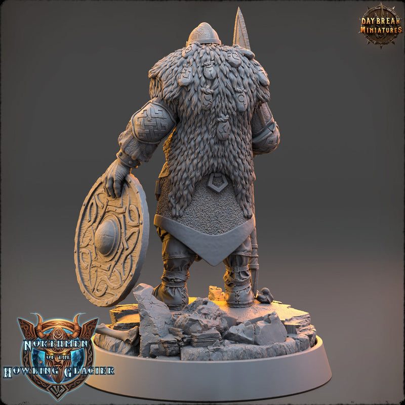 Viking Human Ranger Fighter PC NPC | 28mm, 32mm, 54mm, 75mm Scales 100mm Tall | Dungeons and Dragons | Pathfinder | Daybreak Miniatures - Only-Games