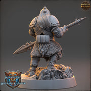 Viking Human Ranger Fighter PC NPC | 28mm, 32mm, 54mm, 75mm Scales 100mm Tall | Dungeons and Dragons | Pathfinder | Daybreak Miniatures - Only-Games