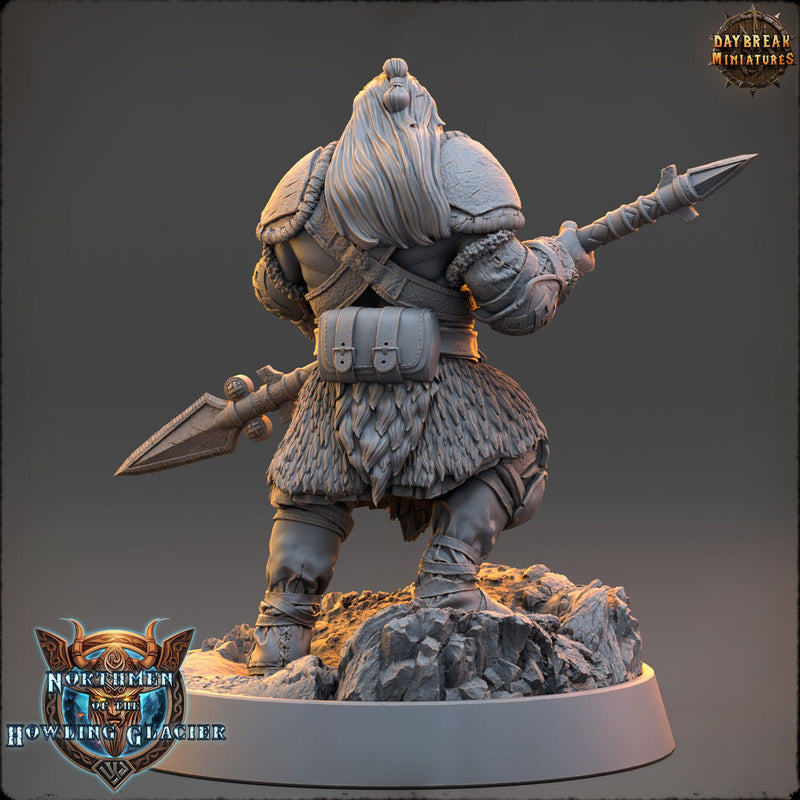 Viking Human Ranger Fighter PC NPC | 28mm, 32mm, 54mm, 75mm Scales 100mm Tall | Dungeons and Dragons | Pathfinder | Daybreak Miniatures - Only-Games