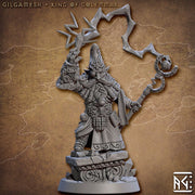 Gnome Wizard King PC NPC | 28mm, 32mm Scale | 54mm,75mm Tall | Resin Miniature | Dungeons and Dragons D&D5e | Pathfinder | Artisan Guild - Only-Games
