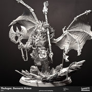 Demonic Prince Thulgar, Demon Lord, Devil | 28mm and 32mm Scale | Dungeons and Dragons 5e | Pathfinder | Figurine Mini | Cast n Play - Only-Games