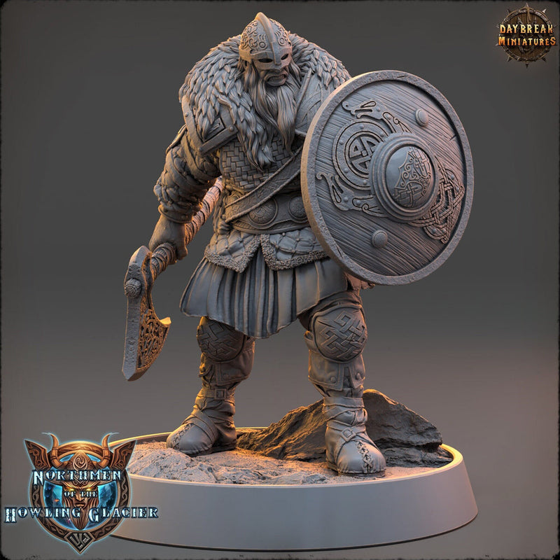 Viking Human Ranger Fighter PC NPC | 28mm, 32mm, 54mm, 75mm Scales 100mm Tall | Dungeons and Dragons | Pathfinder | Daybreak Miniatures - Only-Games