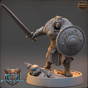 Viking Human Ranger Fighter PC NPC | 28mm, 32mm, 54mm, 75mm Scales 100mm Tall | Dungeons and Dragons | Pathfinder | Daybreak Miniatures - Only-Games
