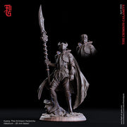 Human Fighter Polearm Master Paladin Adventurer PC or NPC | 28mm, 32mm, 75mm Scales | Dungeons and Dragons | Pathfinder | Flesh of Gods - Only-Games