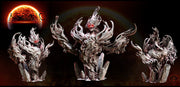 Greater Fire Elementa| Dungeons and Dragons Miniature  Available: 28mm, 32mm 75mm Scale |- Minis - D&D 5e Desert | Mini Monster Mayhem - Only-Games